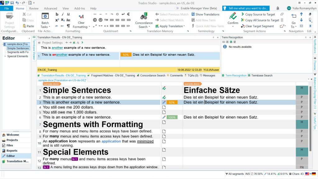 Students majoring in English Language and Literature received Top Student  Awards, and free licences for personal use from the leading CAT software  developer RWS Trados Studio – Department of English Philology